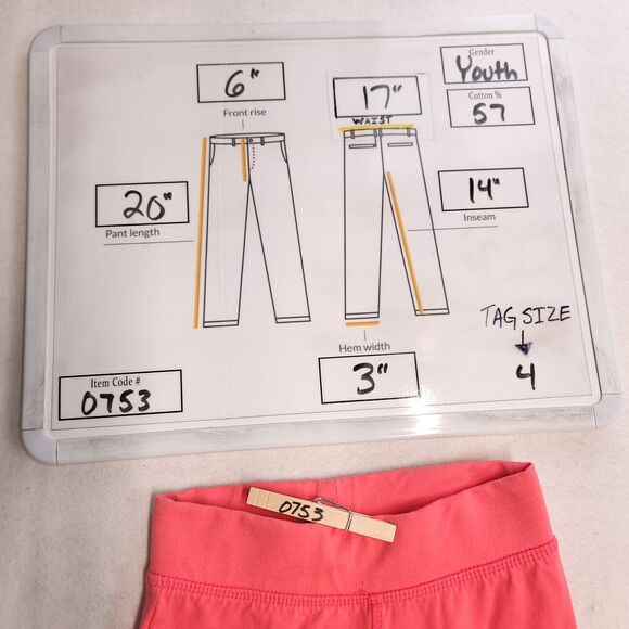 Puma Athletic Pull On Running Pants Youth Girls Size 4 Pink Black - Picture 8 of 8